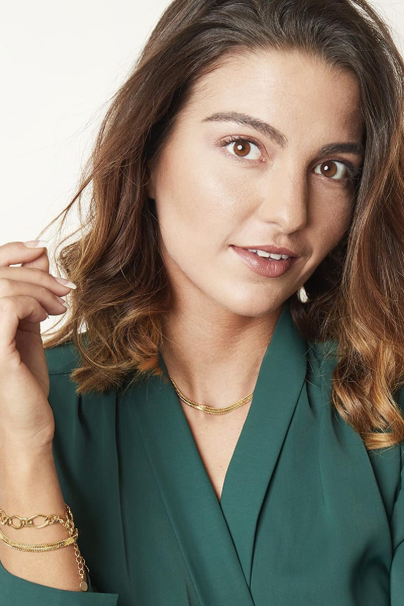 Necklace Snaky Chain Silver Color Copper