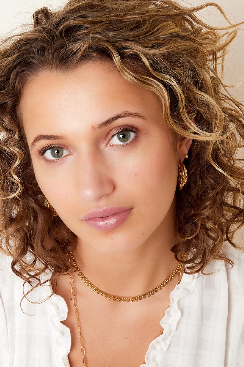 stainless steel necklace dots 