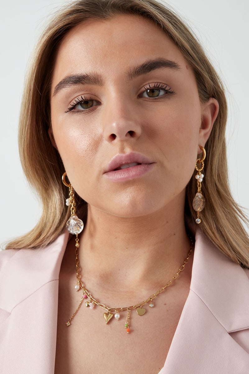 charm necklace amore color