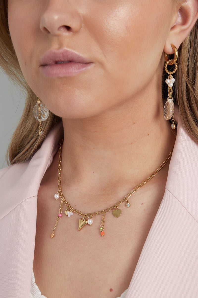 charm necklace amore color