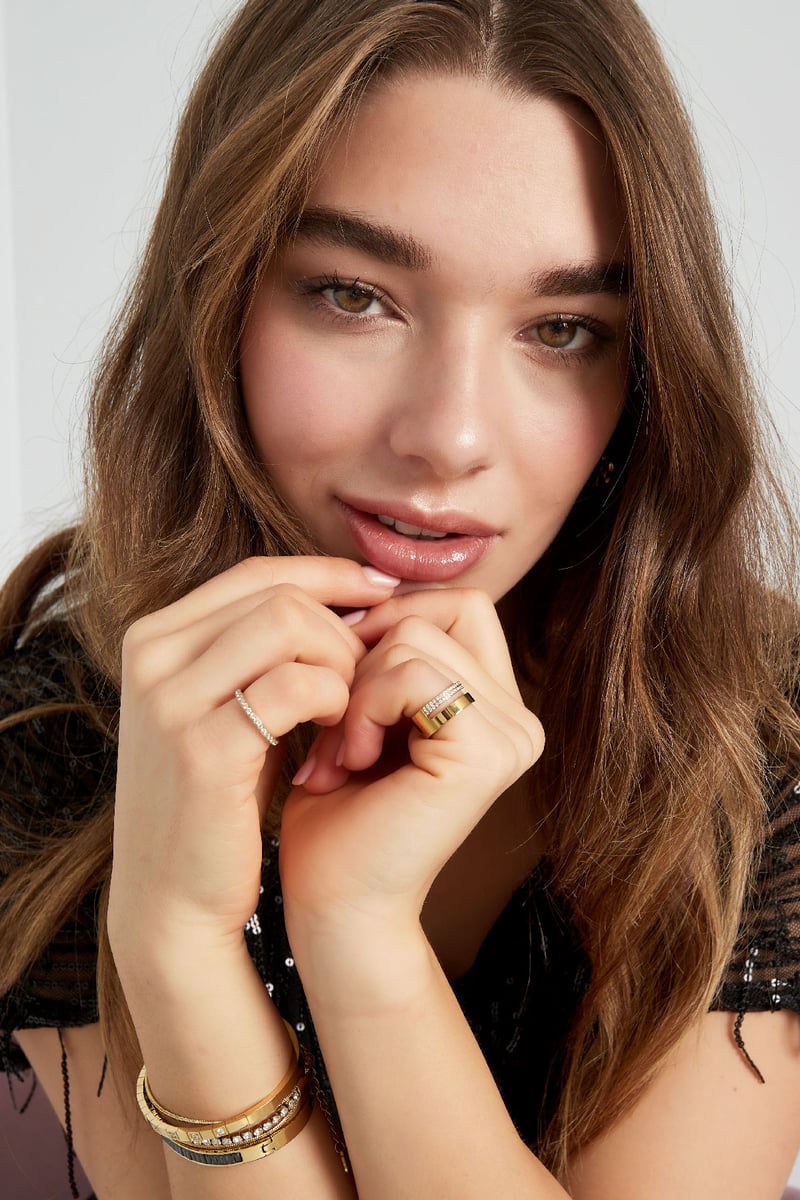 ring double with stones