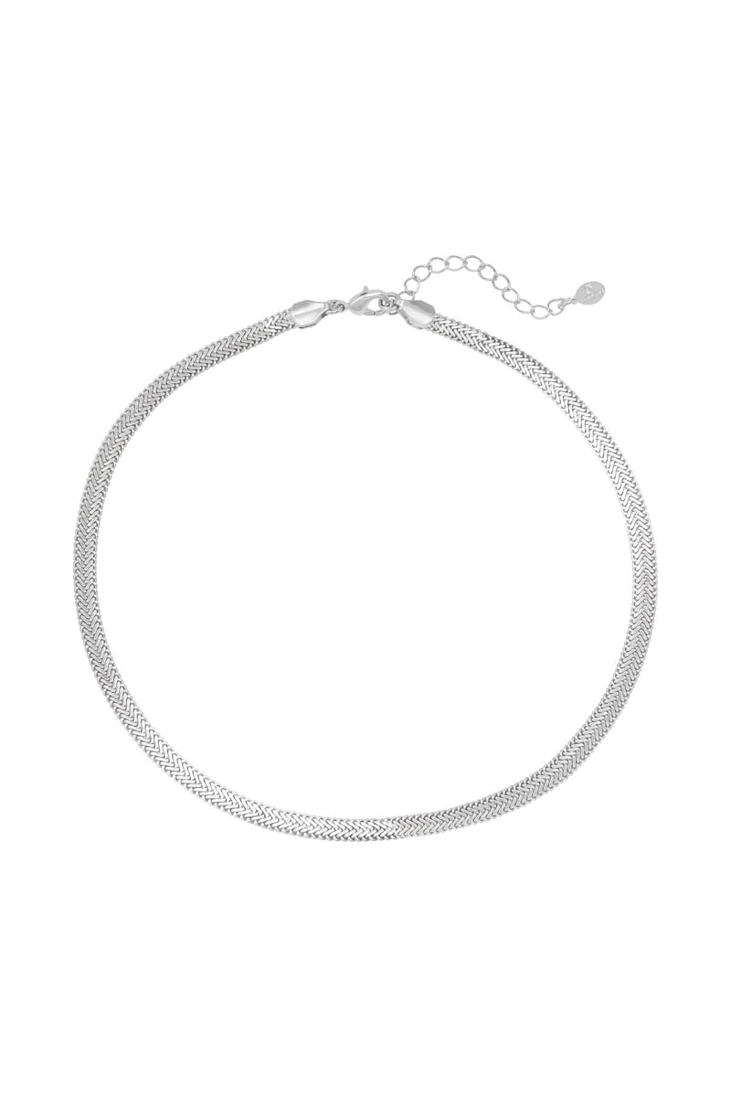 Necklace Snaky Chain Silver Color Copper