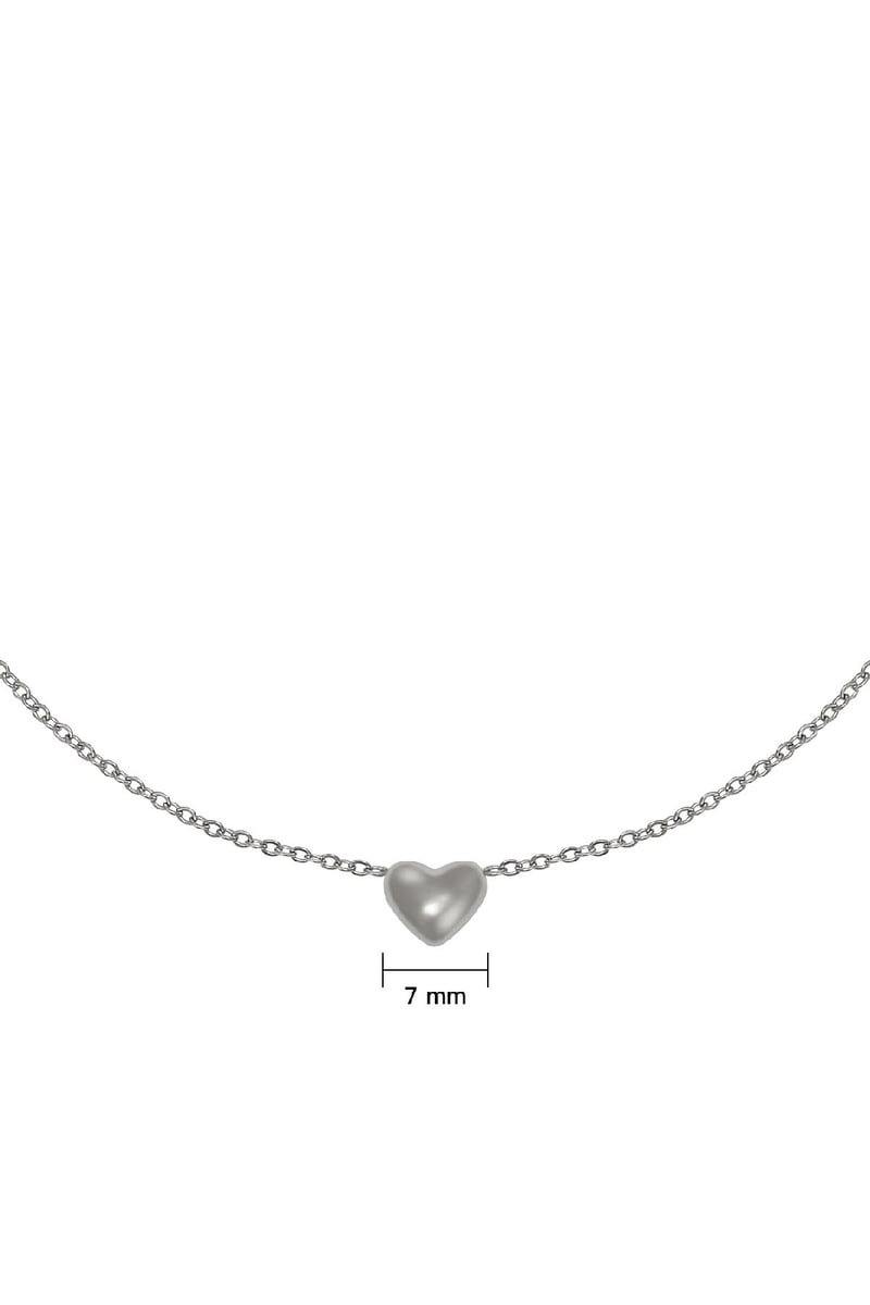 Necklace Always in my Heart Silver Color Stainless Steel