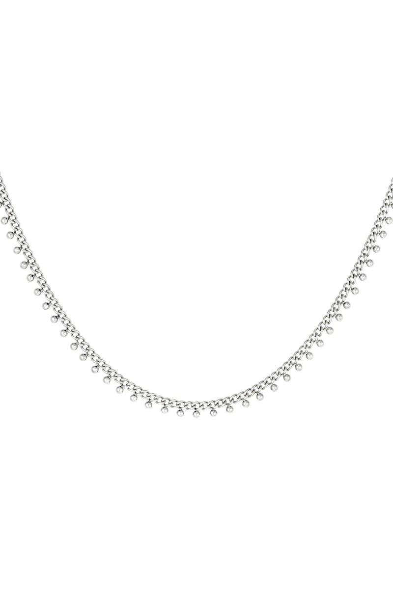 stainless steel necklace dots 