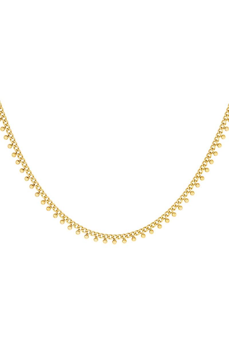 stainless steel necklace dots 