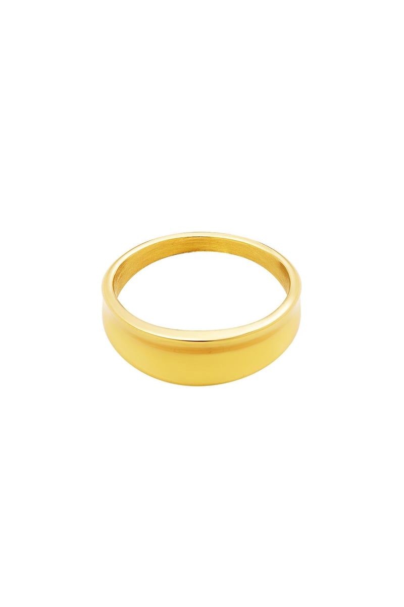 Stainless Steel Ring  Gold Color 15
