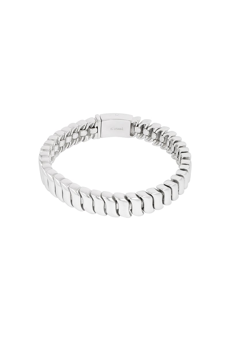Men's bracelet urban link - Silver Color color