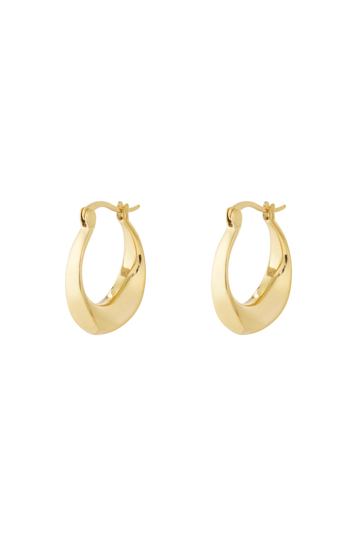 Curve hoop earrings