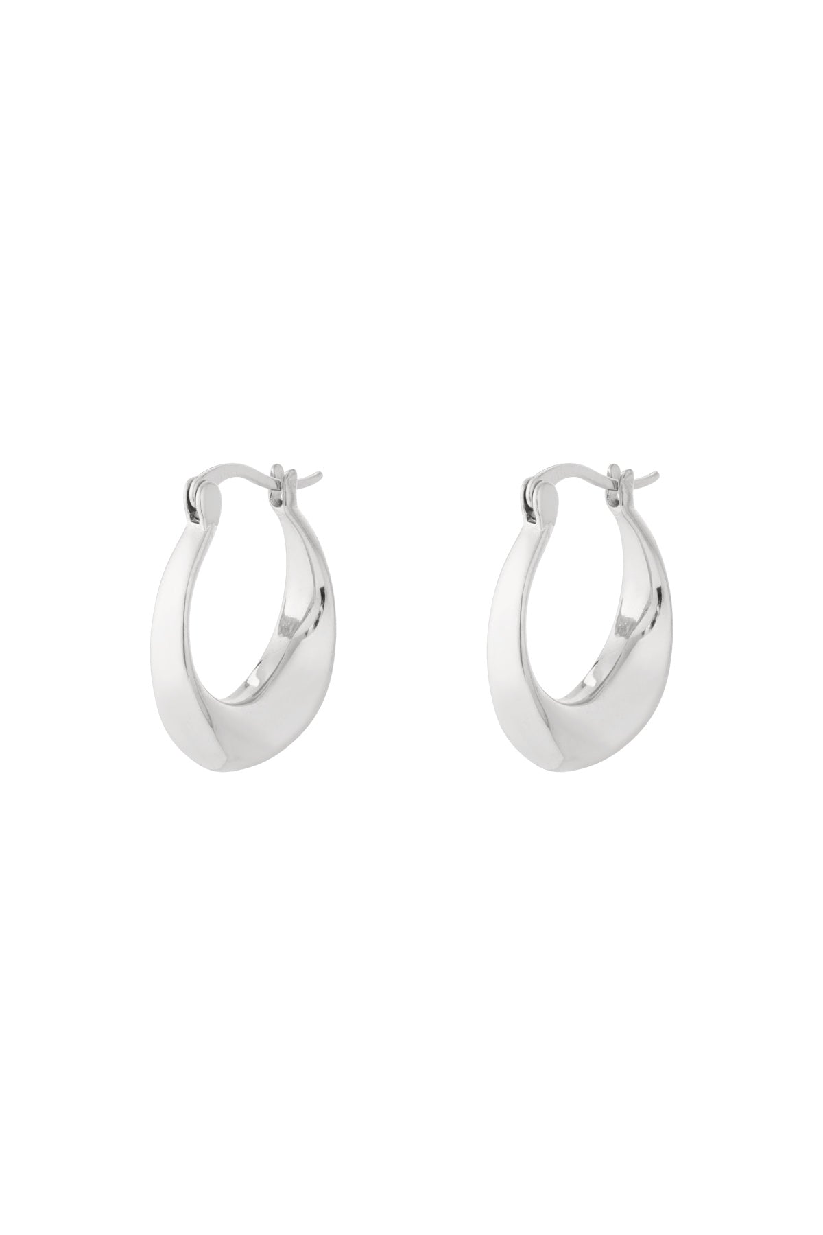 Curve hoop earrings